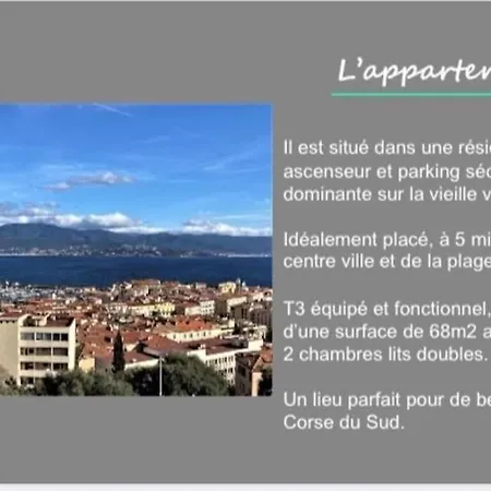 Appartement Centre-Ville Avec Magnifique Vue Mer Ajaccio (Corsica)
